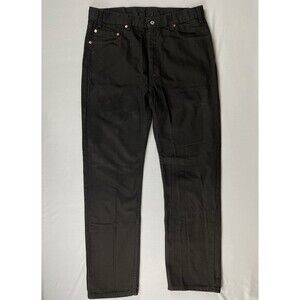 Levi's 505 Regular Fit Denim Jeans Men’s 36x32 Black Vintage Classic Norm Basic